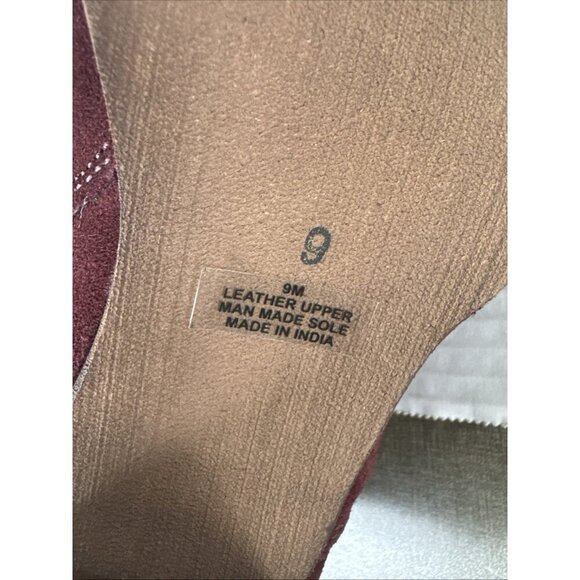 DIBA Sleek Bootie Boot Women's 9M Burgundy Suede Leather Upper NWOB 9324 - Picture 11 of 12